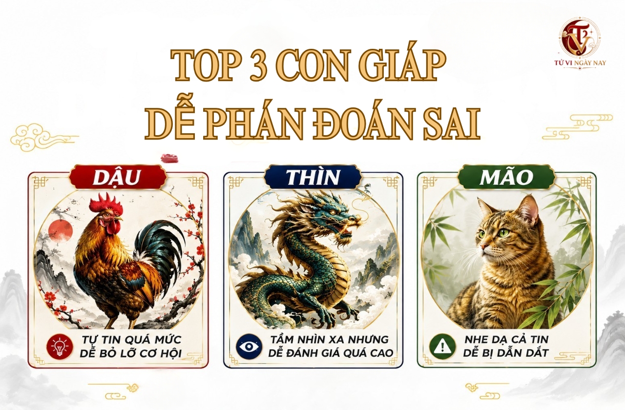 Top 3 con giáp dễ phán đoán sai chớ nên chủ quan trong 3 tháng tới